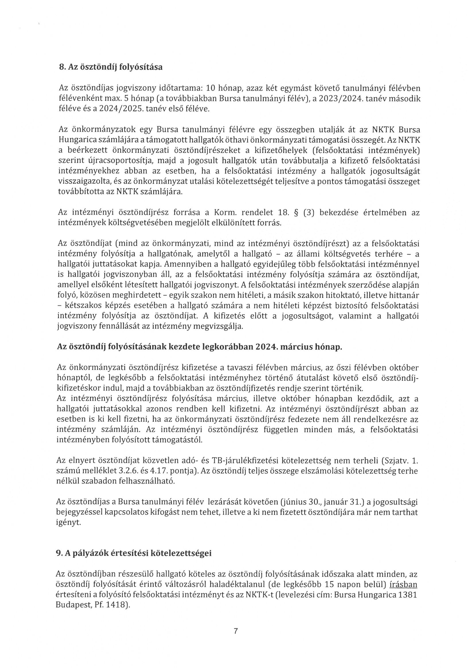 bursa hungarica a tipusu palyazati kiiras page 1