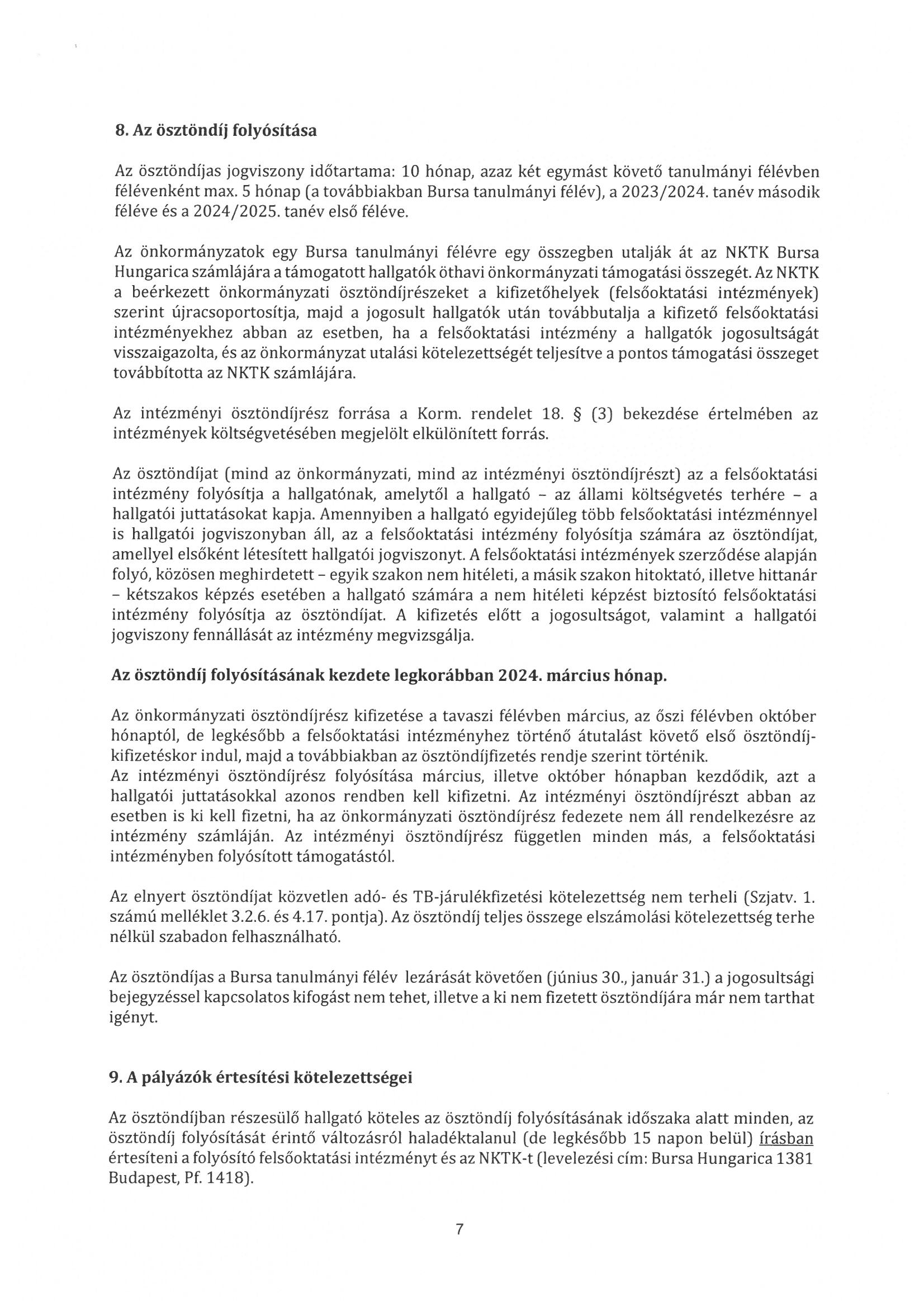 bursa hungarica a tipusu palyazati kiiras page 1