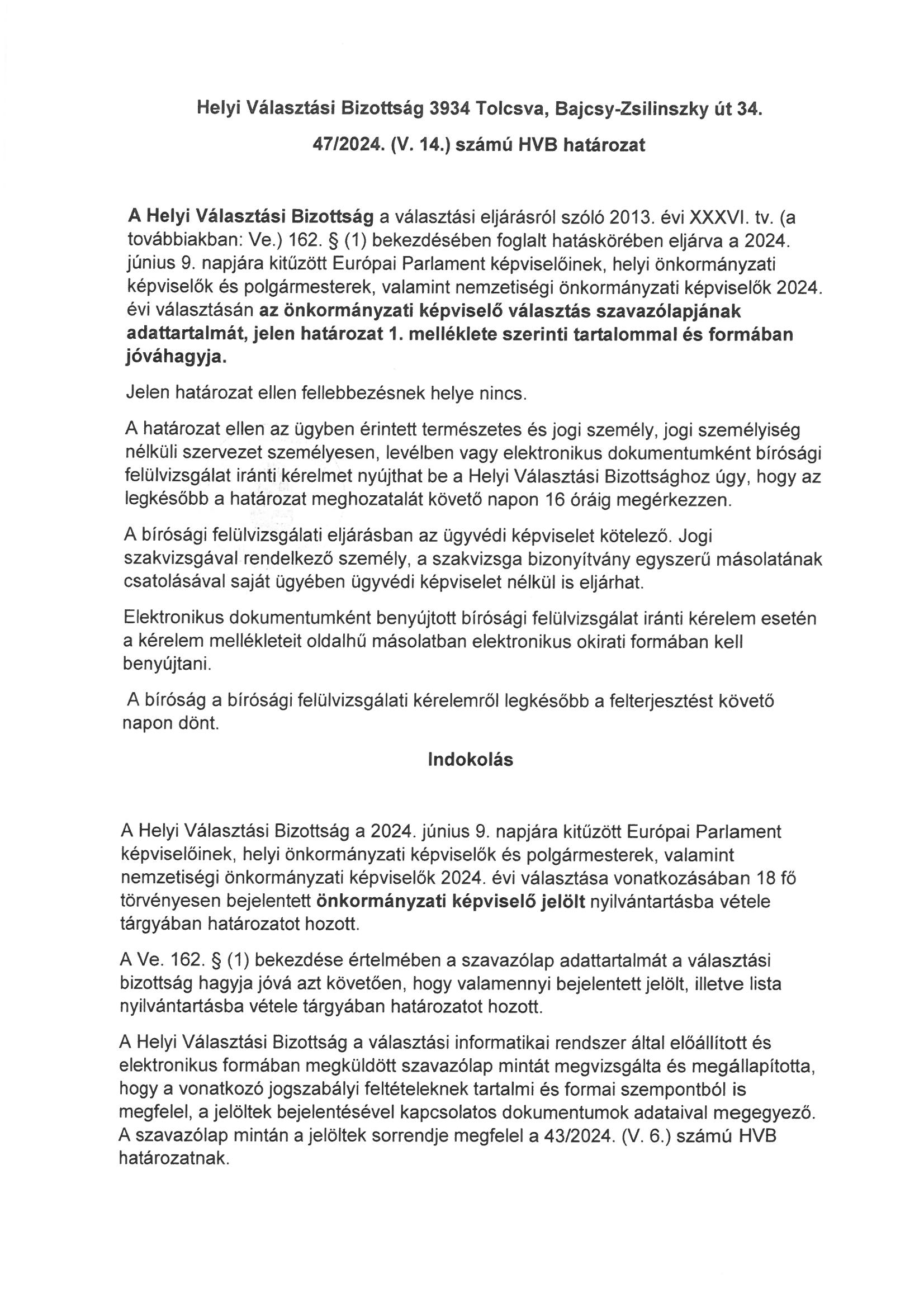 47 2024v14 szamu hvb hatarozat page 1