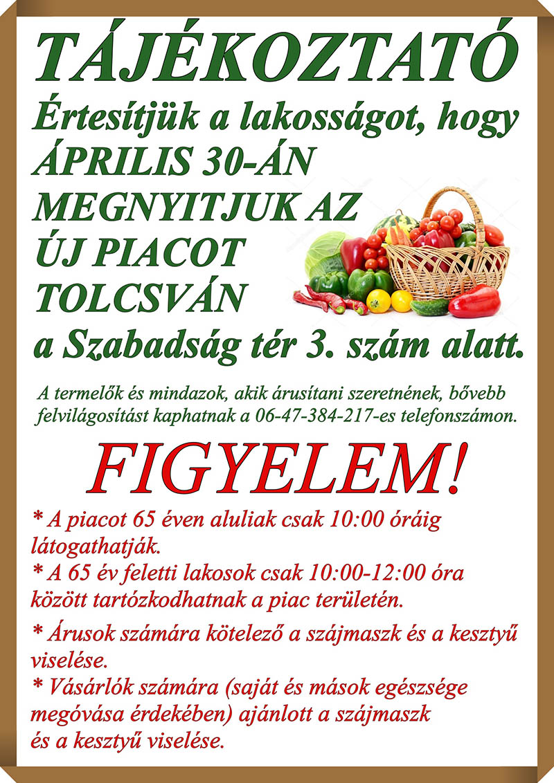 plakat tolcsva piac