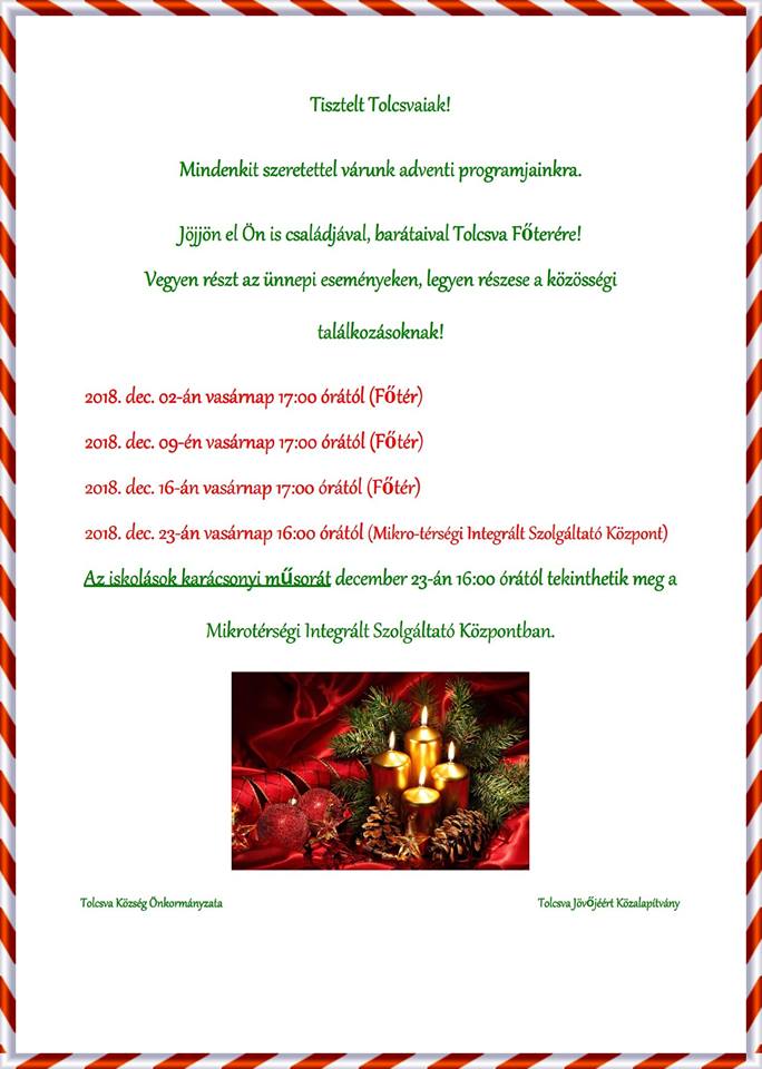 adventi vasarnapok
