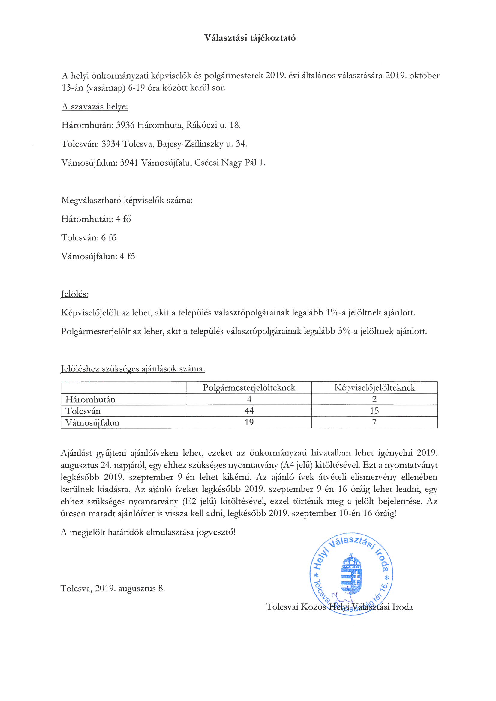 tolcsva 20190808 valasztasi