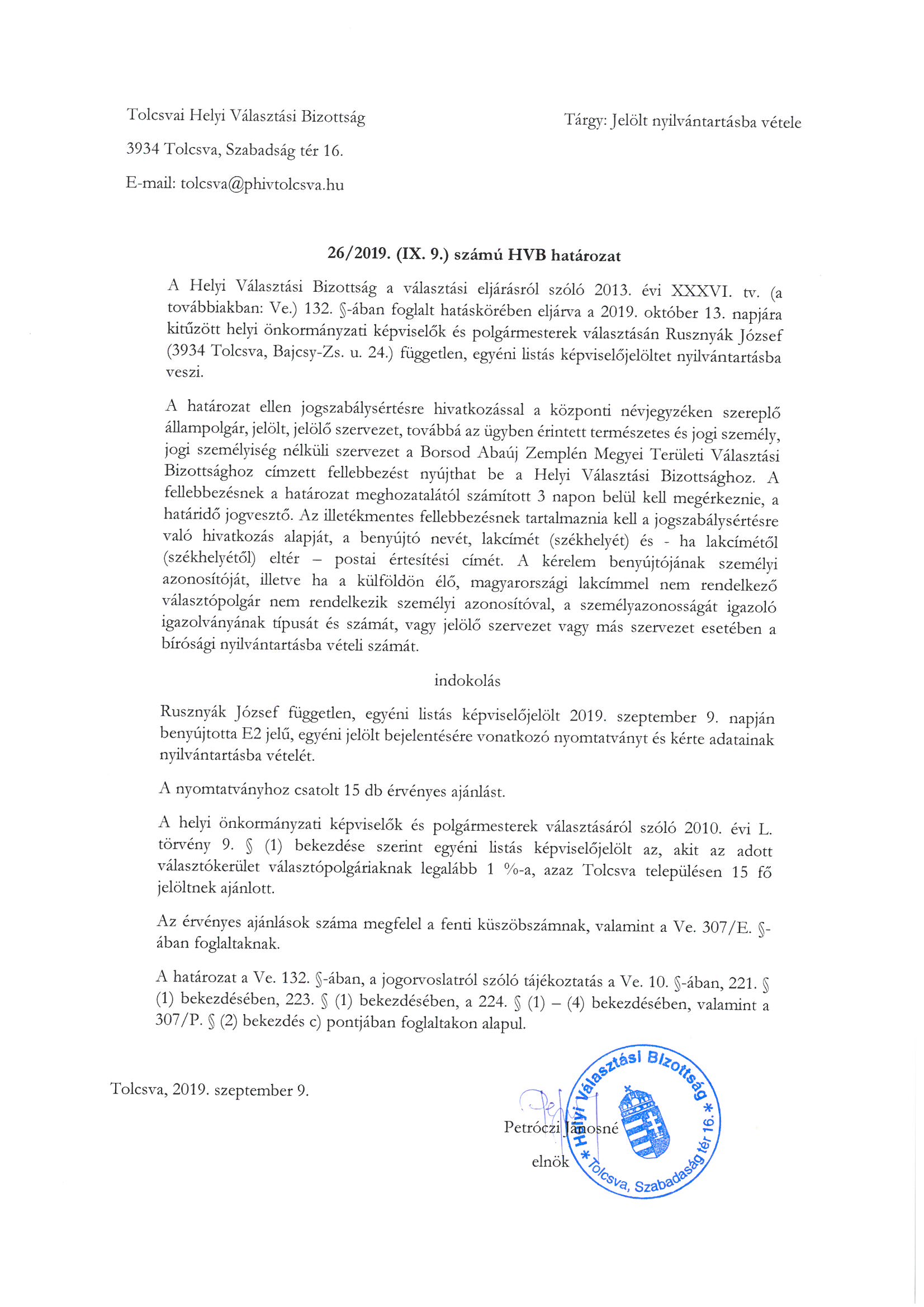 hatarozat onkormanyzat Page 1